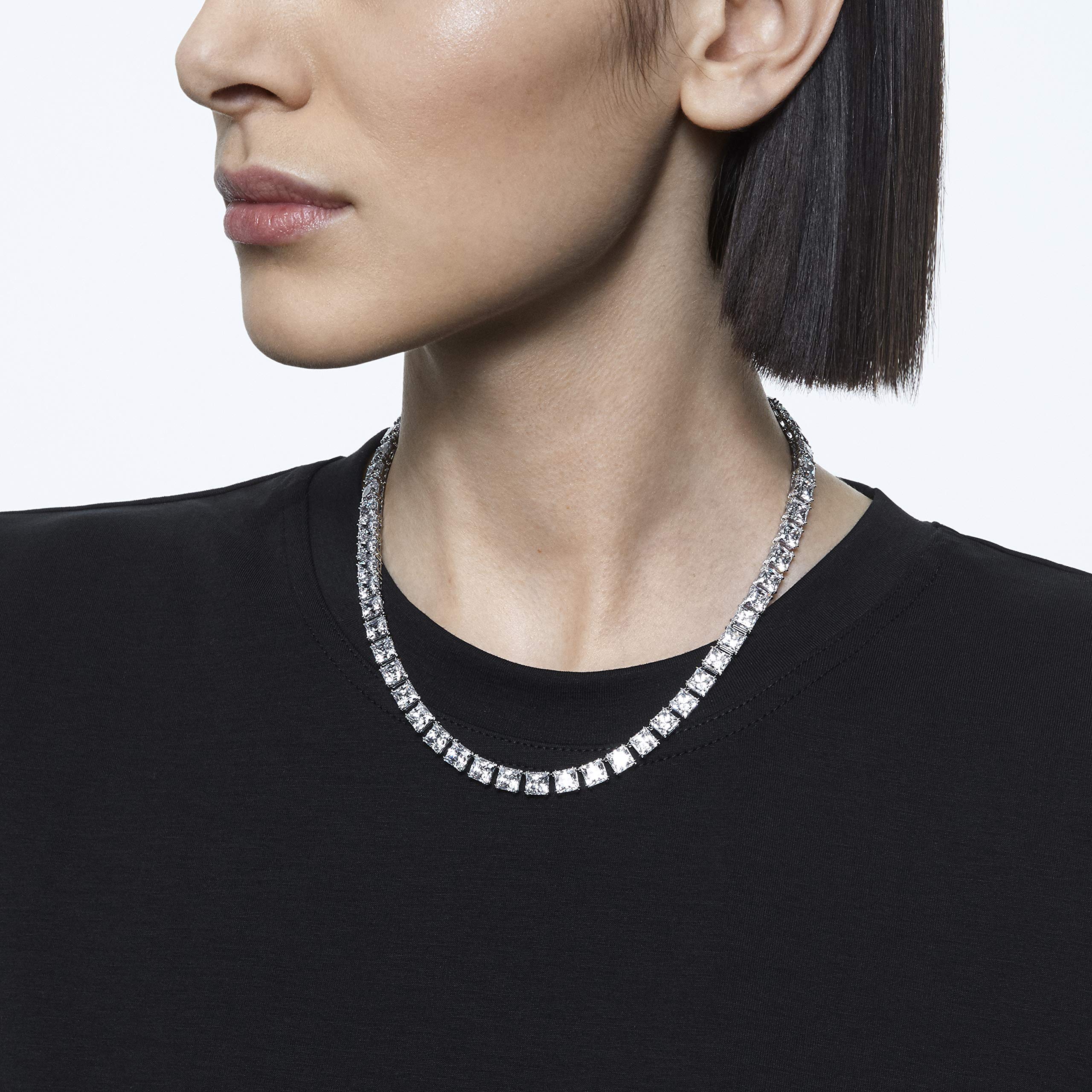 Swarovski Millenia Earrings and Necklace Set - Genuine Crystal Jewelry Collection with Clear Crystals & Rhodium Plating | Perfect for Weddings, Anniversaries, and Special Occasions