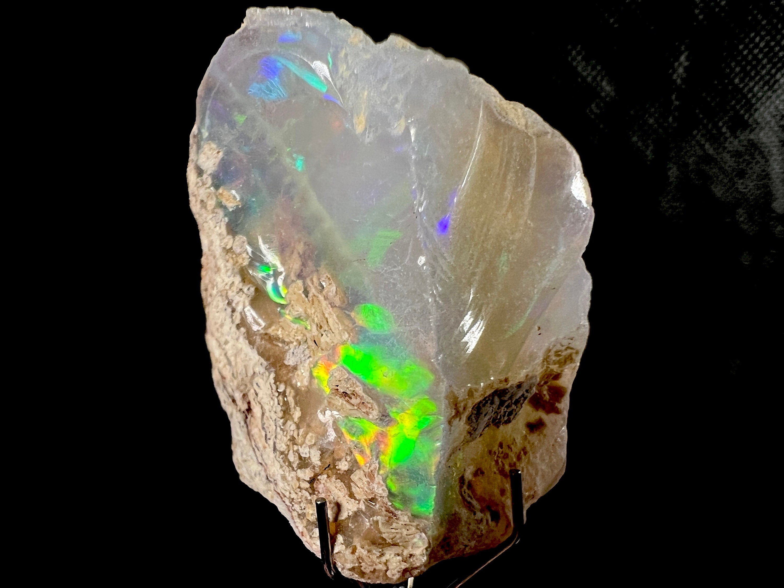 Premium 4A+ Welo Opal Raw Crystal - Certified Cutting Grade Opal for Jewelry Making (50637) | Ideal for Rings, Necklaces, and Handcrafted Gemstone Designs