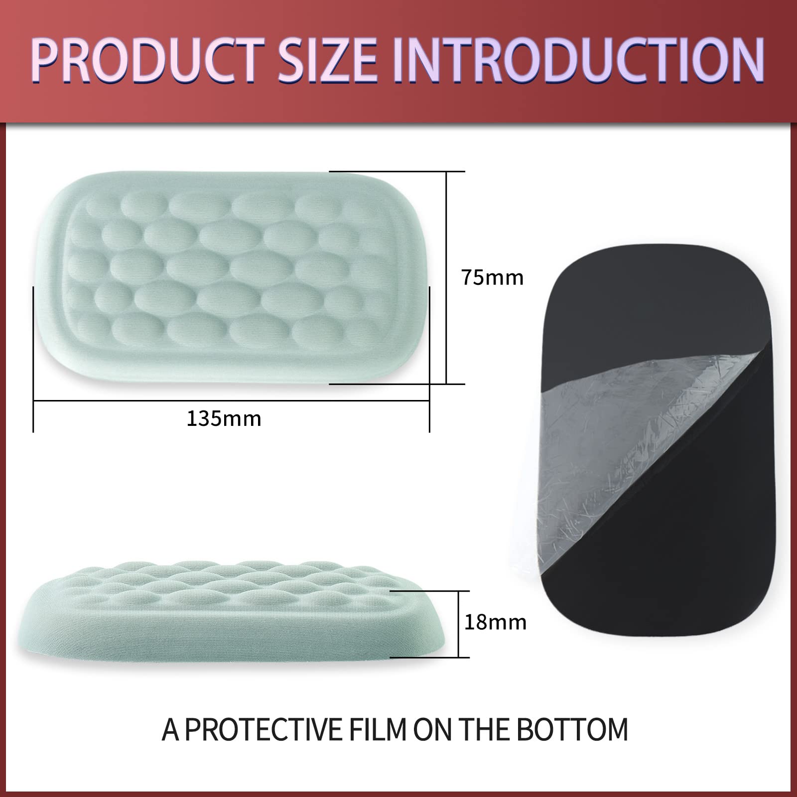 Ergonomic Mouse Wrist Rest Pad for Office & Gaming - Comfortable Elbow Support Cushion for Desk, Relieves Arm & Wrist Pain - Perfect for Computer Work, Typing & Long Gaming Sessions (Grey)