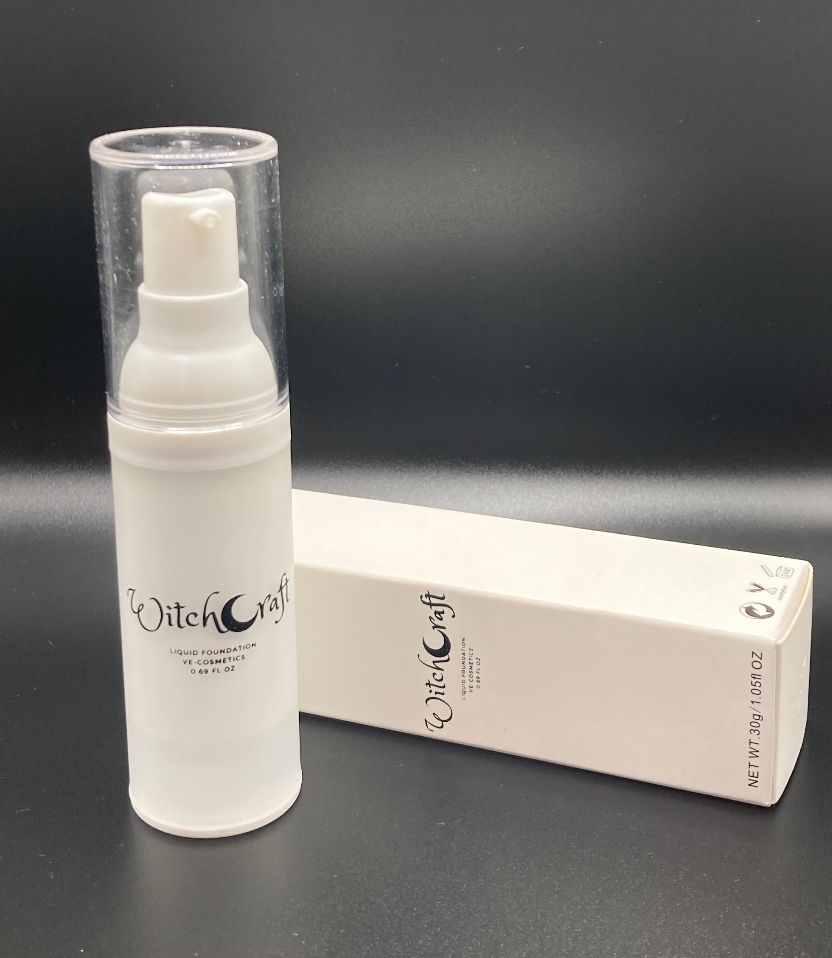WHITE BASE Witchcraft Foundation SPF 15 - Full Size Vegan Makeup with Recycled Plastic Packaging | Perfect for Daily Wear & Sensitive Skin Care