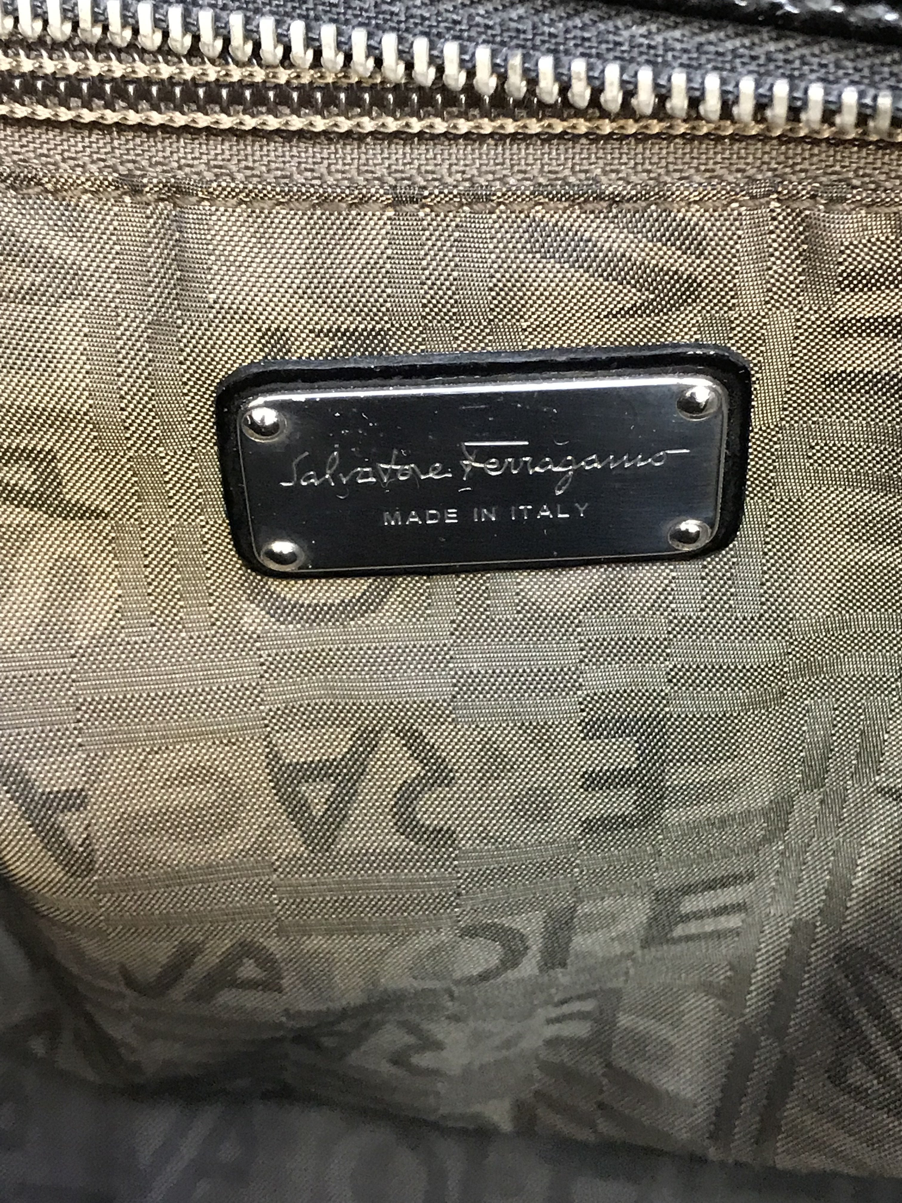 Salvatore Ferragamo Ava Patent Leather Shoulder Bag for Women | Luxury Designer Handbag for Work, Evening & Special Occasions