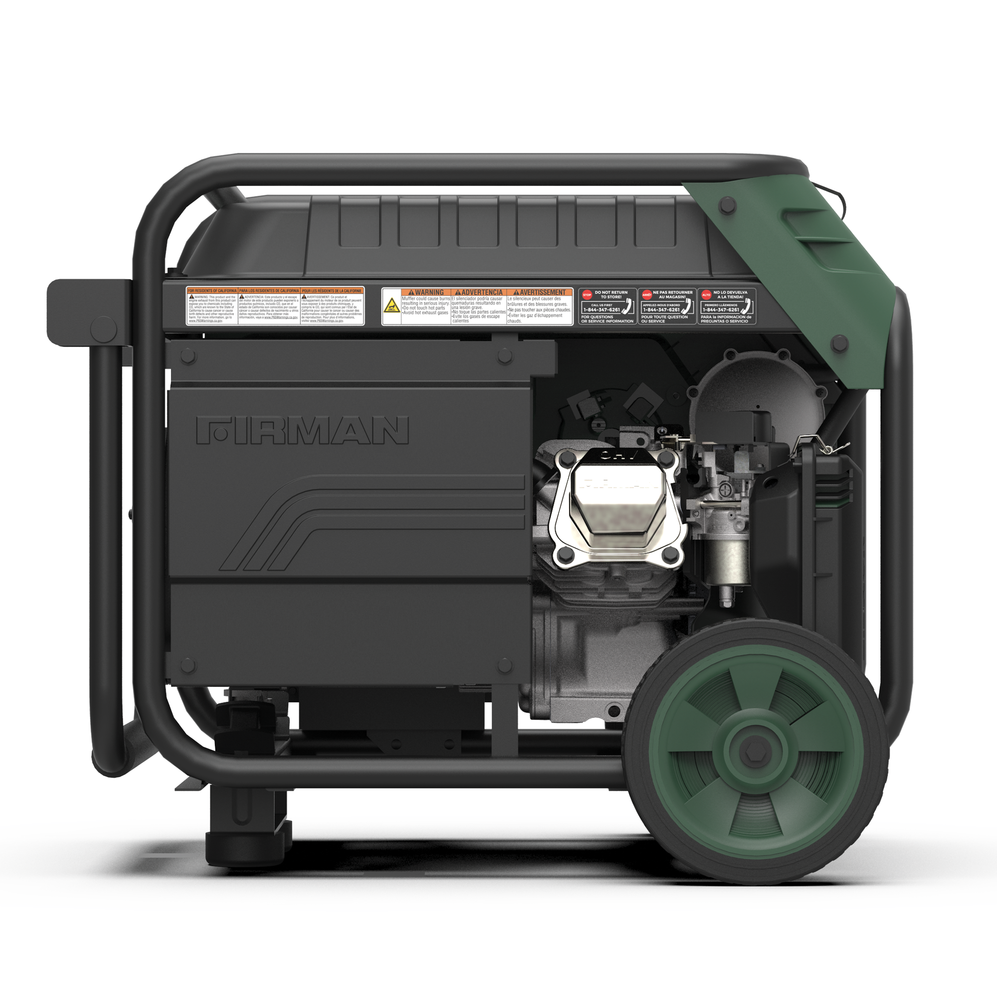 4100W LPG Portable Generator with Electric Start - Perfect for Camping, RV Trips, and Emergency Power Backup