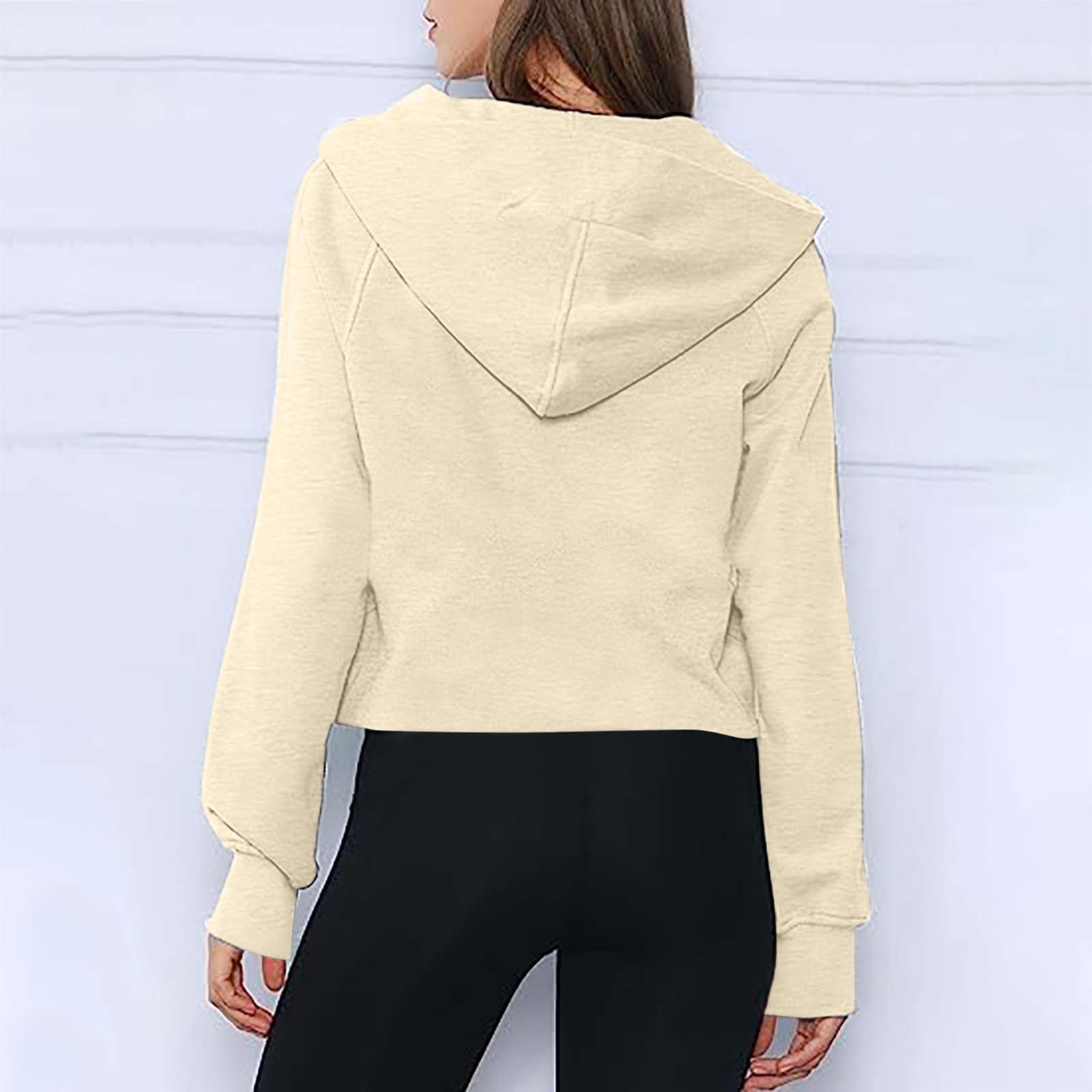 Women's V-Neck Scuba Sweatshirt Pullover Hoodie - Quarter Zip Sweater for Fall 2023 | Cozy Casual Wear for Work, Travel & Outdoor Activities