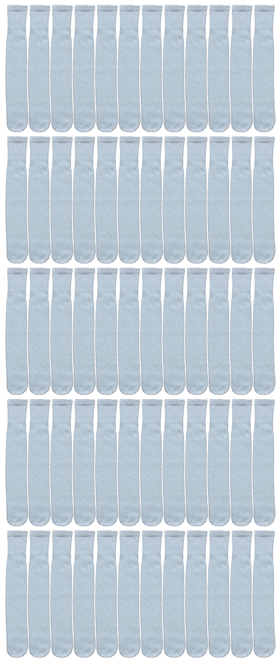 Yacht & Smith 120 Pairs Big & Tall Men's Athletic Cotton Tube Socks - Bulk Wholesale Referee Socks King Size - Perfect for Sports, Work & Everyday Comfort by SOCKS’NBULK