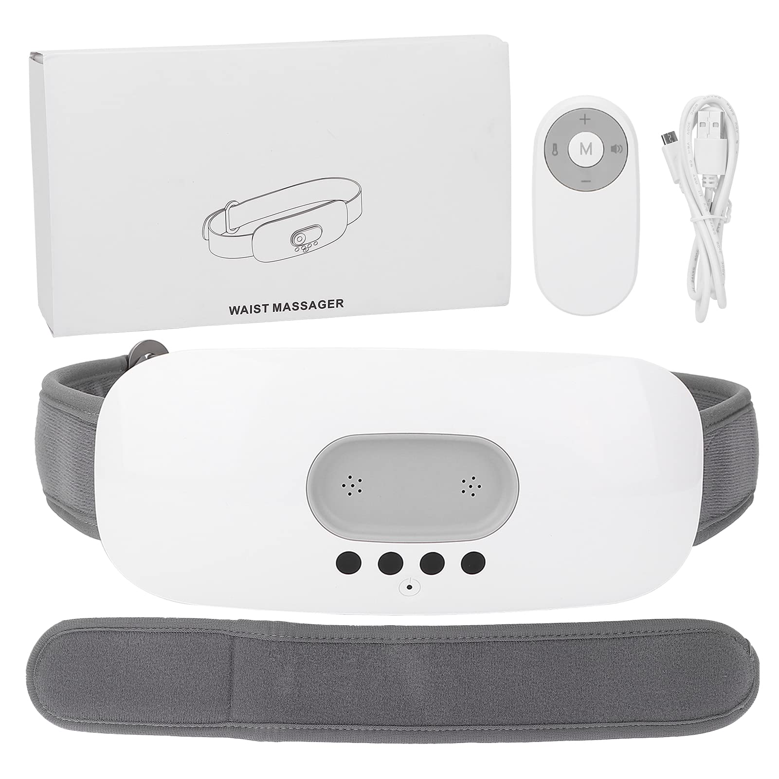 Portable Menstrual Heating Pad with Vibration - Uterus Warmer Belt for Cramp & Period Pain Relief - Lower Back & Belly Pain Relief for Women & Teens - Perfect for Home, Office & Travel Use