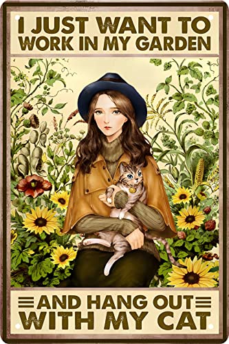 girl cat sunflower