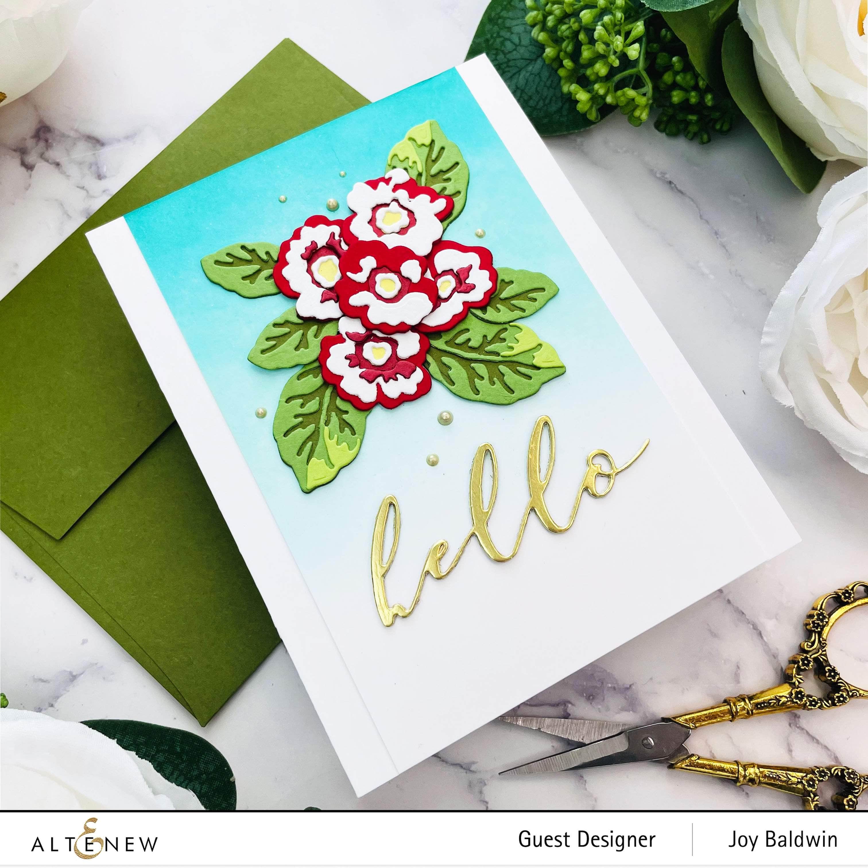 Primrose Blossom Layering Die Set for DIY Paper Flowers - Perfect for Scrapbooking, Card Making, and Handmade Greeting Cards