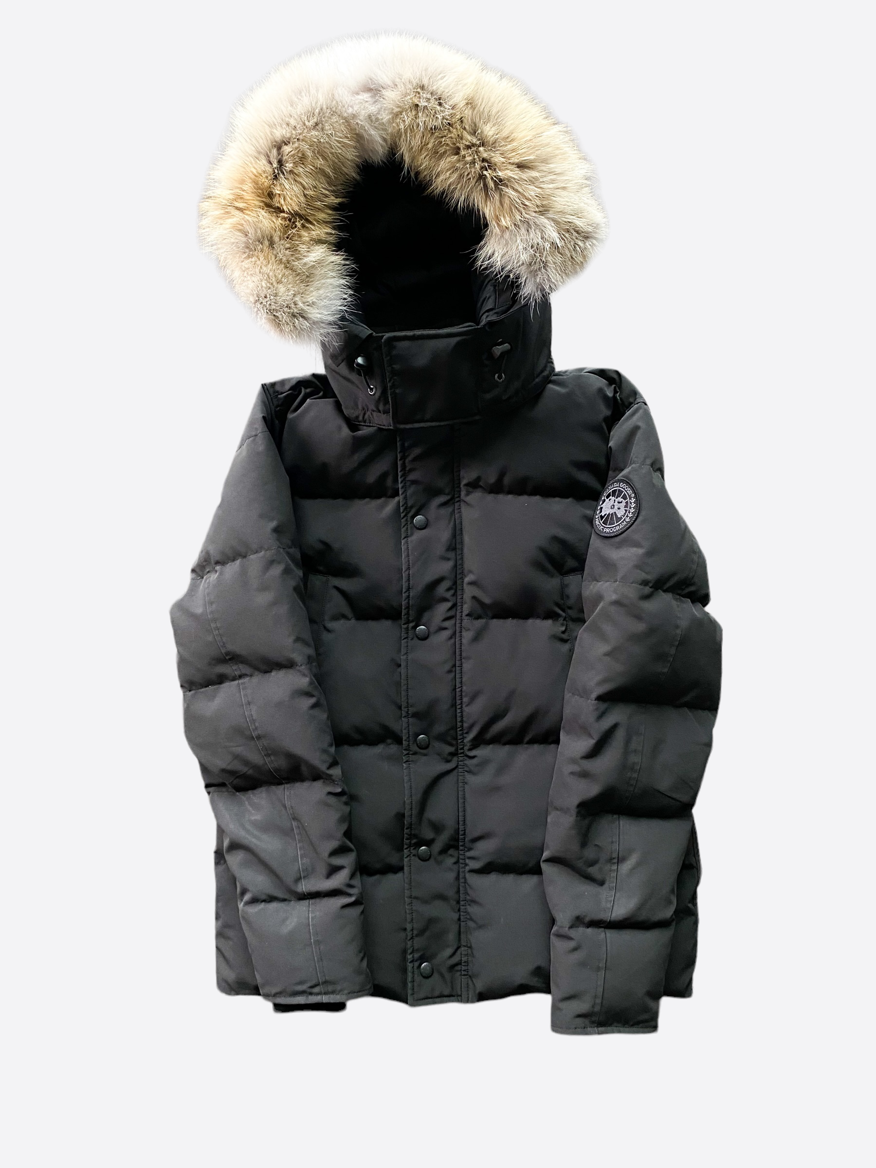 Canada Goose Black Wyndham Black Label Men's Winter Parka - Premium Waterproof Down Jacket for Extreme Cold Weather | Outdoor Activities & Urban Style
