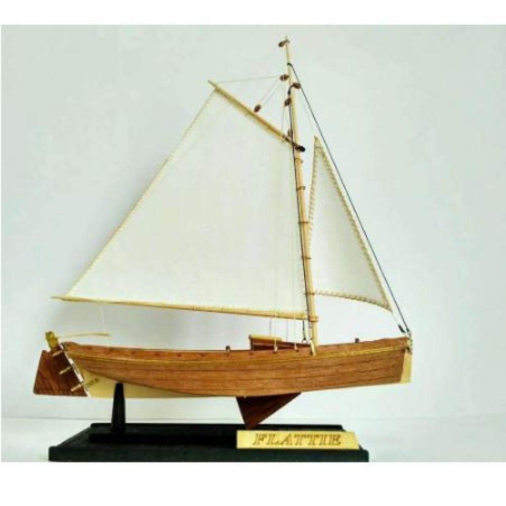 1/35 Scale Wooden Sailboat Model Kit - DIY Fishing Boat Building Kit for Adults, Home Decor, Gift Idea - Perfect for Living Room Display, Nautical Themed Decor & Model Ship Collectors
