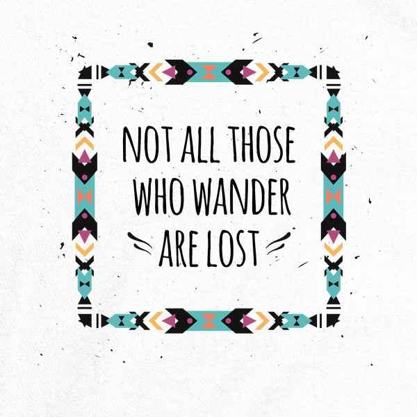 Not All Those Who Wander Are Lost Graphic T-Shirt for Men - Pop Threads Vintage Inspired Cotton Tee - Perfect for Travel, Adventure & Casual Wear