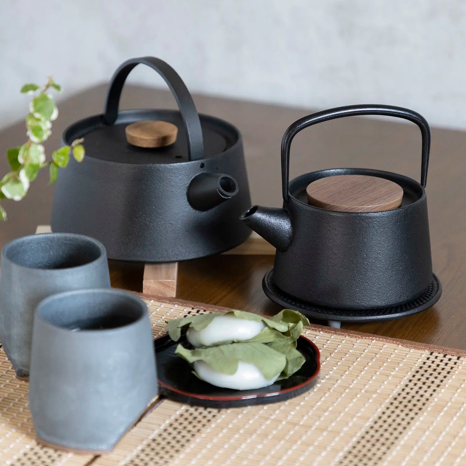 Premium Ikenaga Tetu Nambu Cast Iron Teapot - Japanese Tetsukyusu for Loose Leaf Tea Brewing - Perfect for Tea Ceremonies, Home Use & Gifts