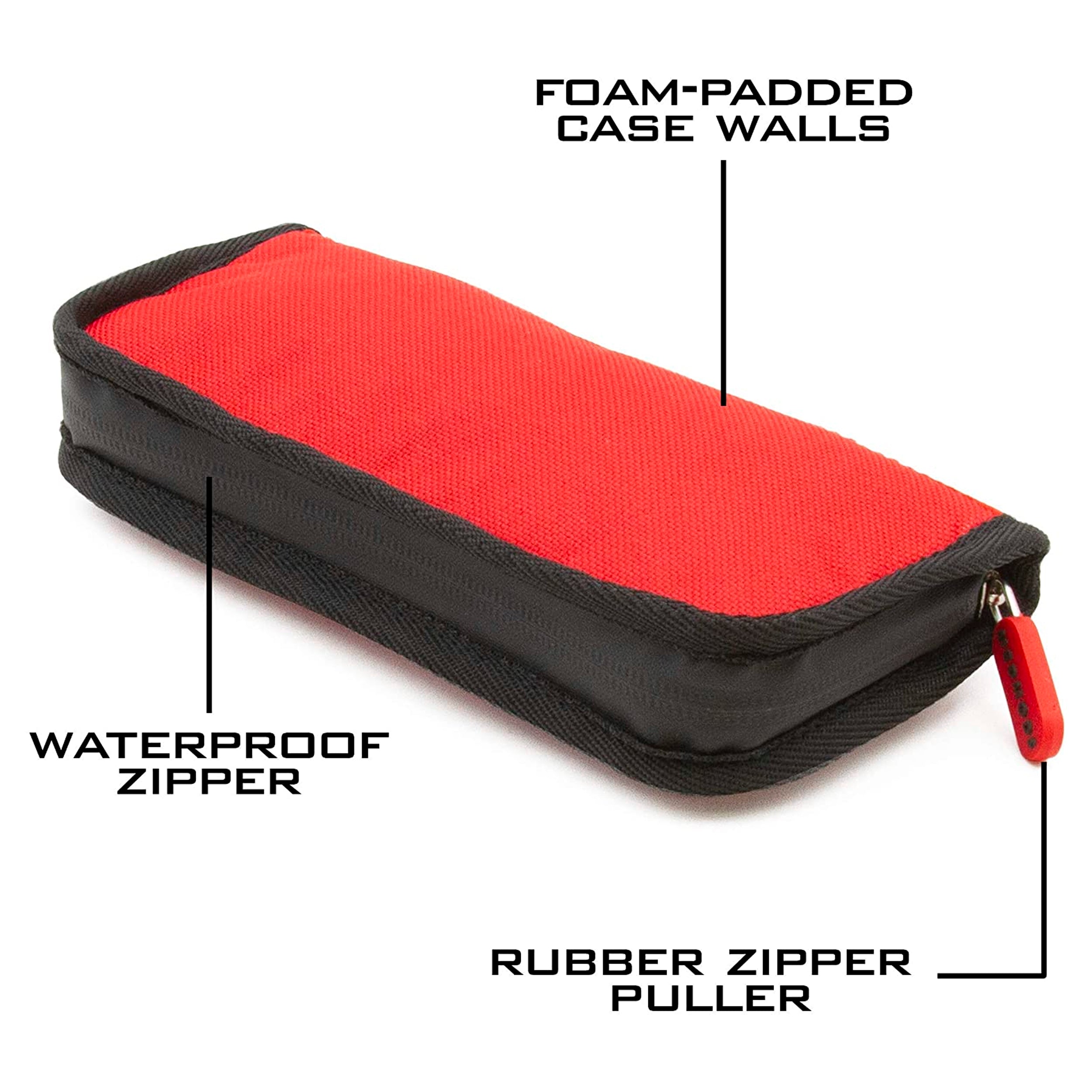 CASEMATIX Compact Travel Case for Contact Lenses - Holds 24 Daily Contacts with Insulated Left & Right Storage - Includes Contact Lens Case - Perfect for Travel, Gym & On-the-Go Use