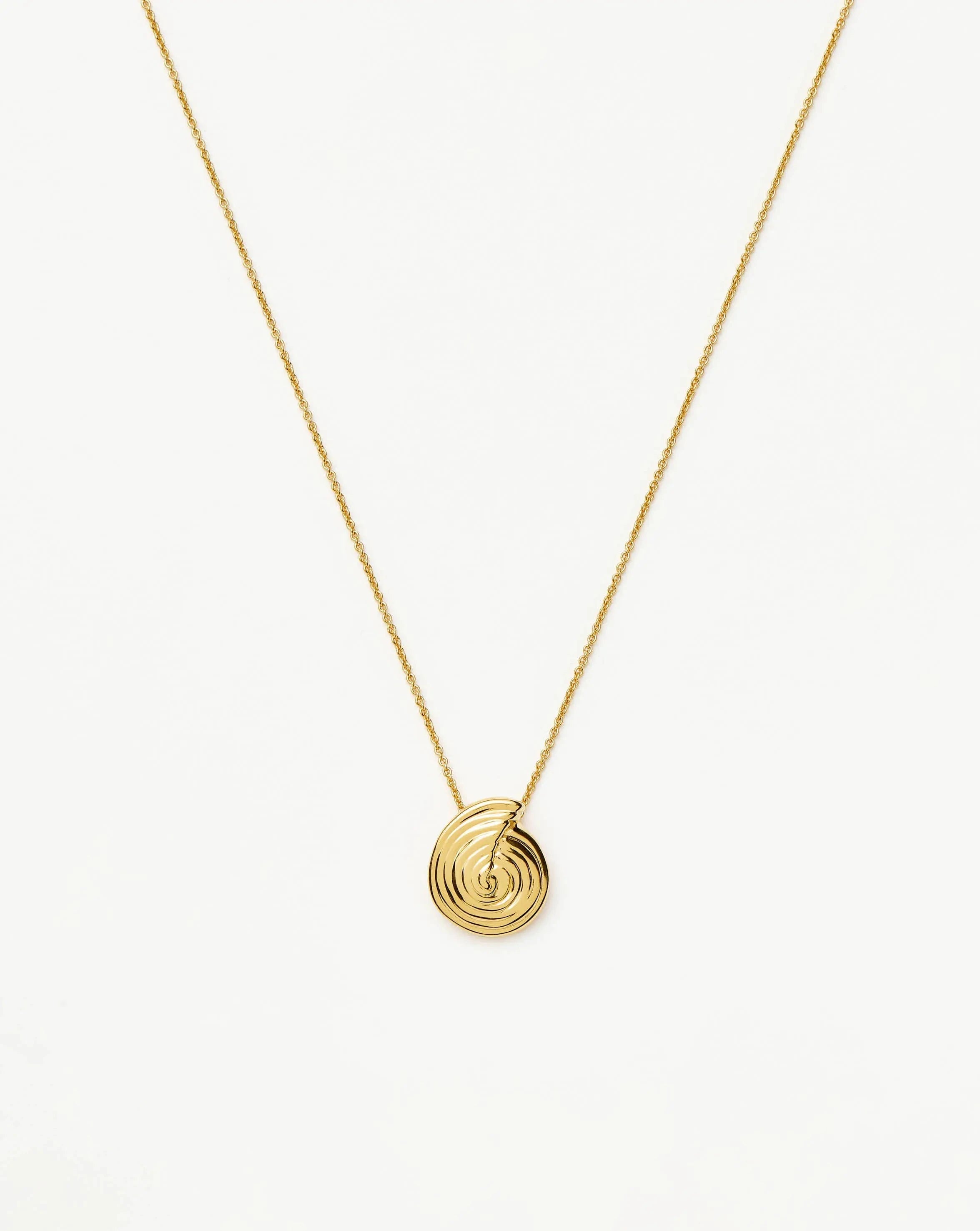 Elegant Spiral Mini Pendant Necklace - 18k Gold Plated Jewelry for Women | Perfect for Everyday Wear, Date Nights & Special Occasions