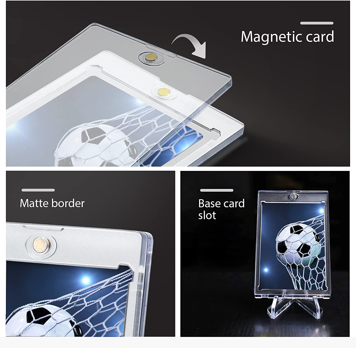 5-Pack 35pt UV Protection Magnetic Card Holder Sleeves - Premium Trading Card Protectors for Baseball, Pokemon & MTG Cards - Perfect for Collectors & Card Game Enthusiasts