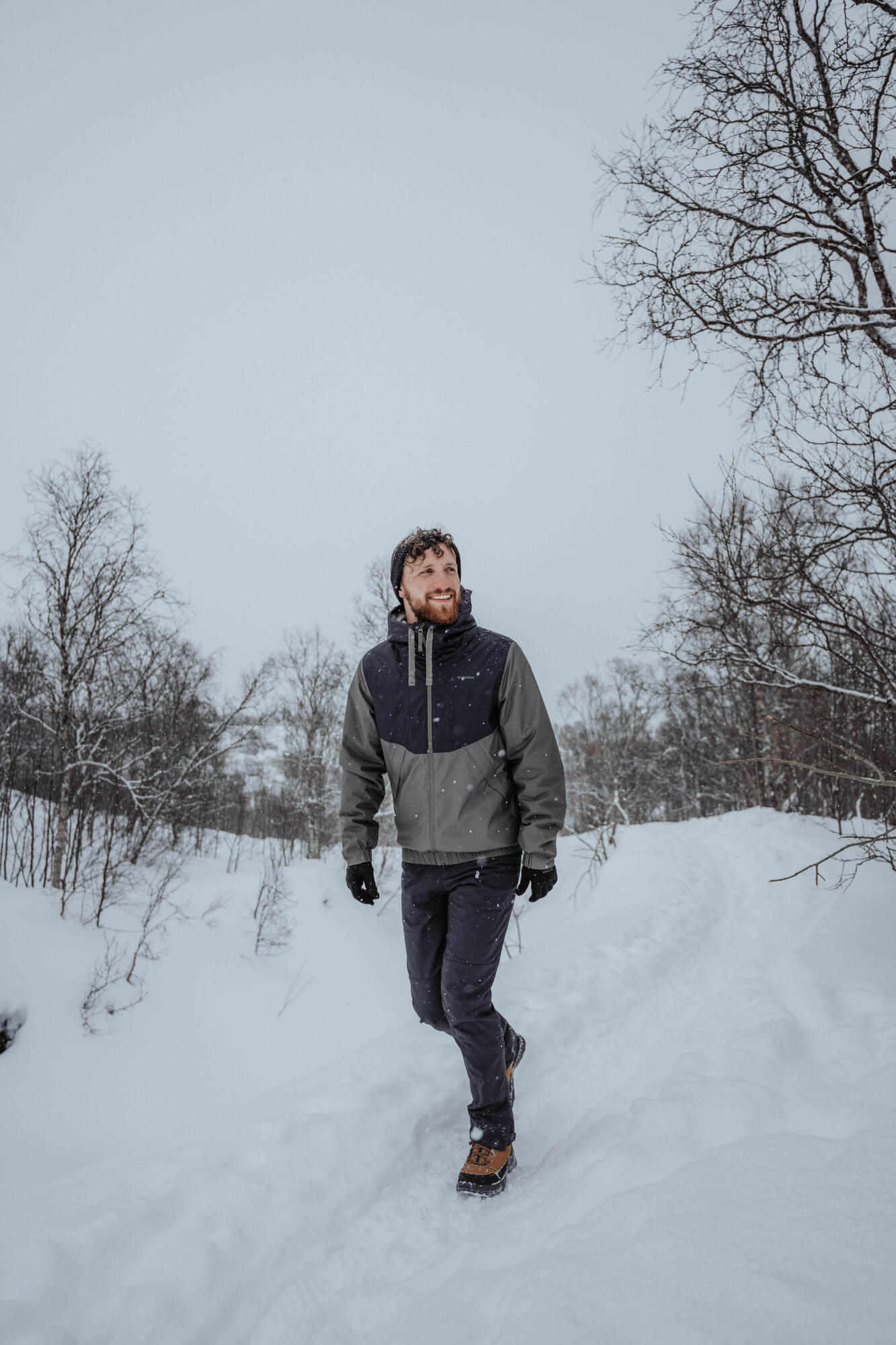Quechua SH100 Waterproof Winter Jacket for Men - Lightweight Insulated Cold Weather Coat for Hiking, Skiing & Outdoor Activities