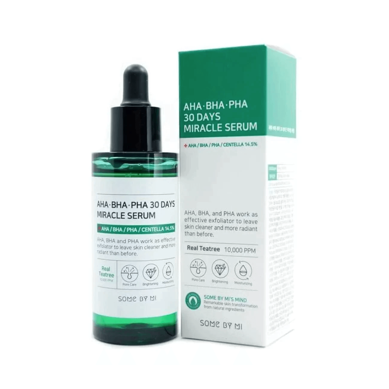 SOME BY MI AHA BHA PHA 30 Days Miracle Acne Treatment Serum 50ml - Korean Skincare for Clear Skin, Reduces Breakouts & Blemishes - Perfect for Daily Acne-Prone Skin Care Routine