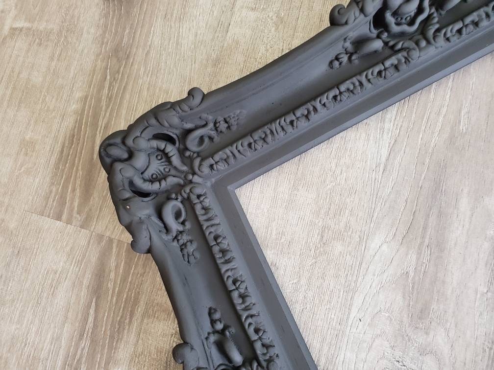 12x16 Matte Black Photo Frame - Gothic Style Picture Frame with French Ornate Design for Family Photos | Perfect for Wall Decor, Living Room, Bedroom & Office Display
