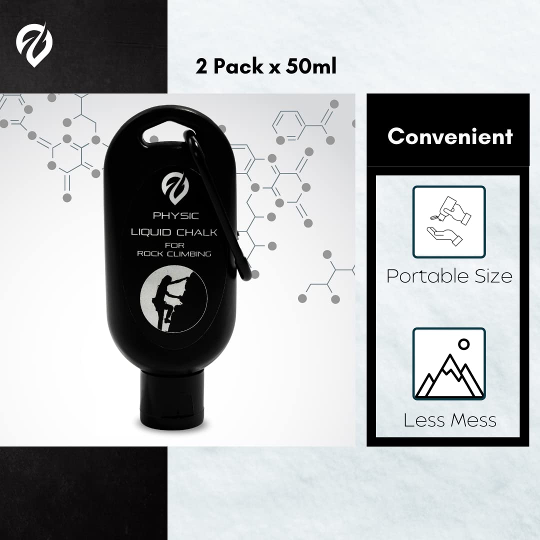 Liquid Chalk for Weightlifting & Rock Climbing | Non-Messy Gym Chalk | Sweat-Resistant & Long-Lasting Grip Enhancer | Perfect for Gymnastics, Dancing & Strength Training | Improves Performance for Athletes & Fitness Enthusiasts