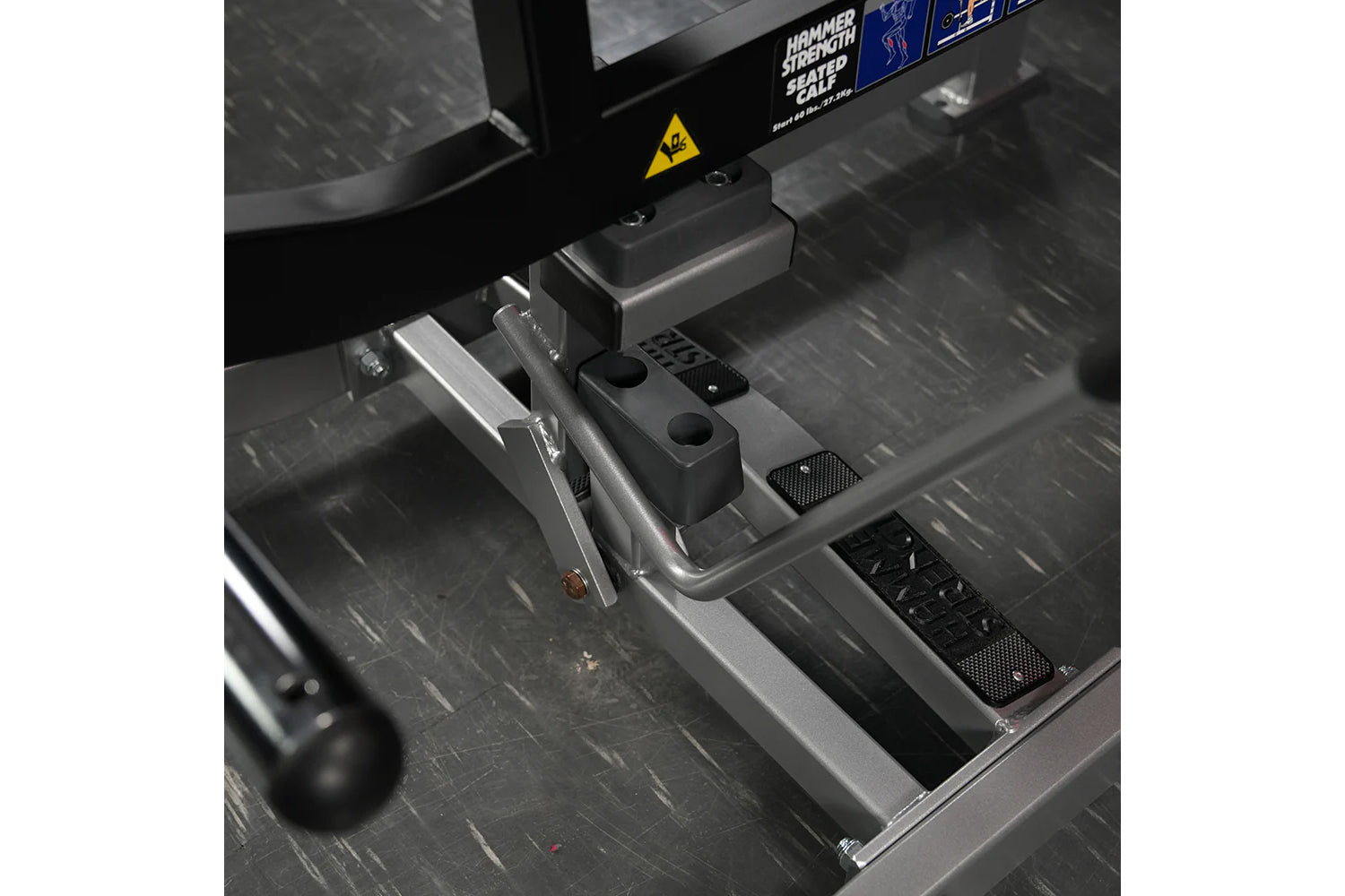 Hammer Strength Plate Loaded Seated Calf Raise Machine - Gym Equipment for Leg Workouts & Strength Training - Perfect for Home & Commercial Fitness Centers
