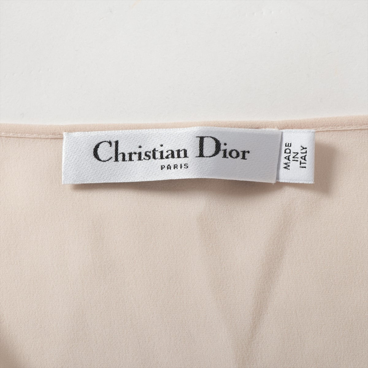 Christian Dior Embroidered Beaded Long Sleeve Blouse - Luxury Beige Top for Women | Perfect for Evening Parties, Weddings & Special Occasions