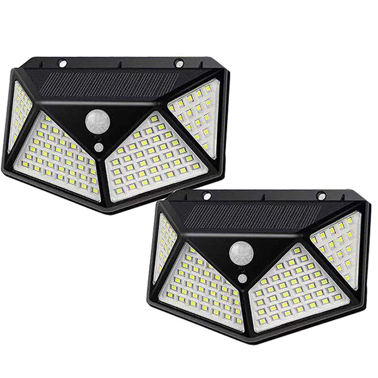 Solar Powered Outdoor Wall Lights - Waterproof Dusk to Dawn Exterior Lighting for Porch, Patio, Garden & Pathway (White Light) | Energy Efficient & Weather Resistant Home Security Lighting