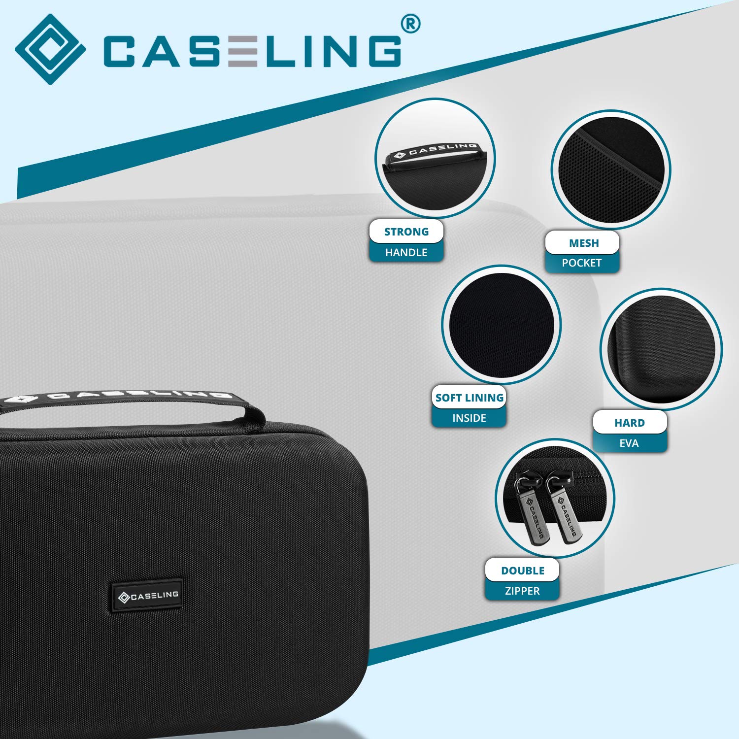 Caseling Hard Protective Case for Brother P-Touch PTH110 Label Maker - Durable Portable Storage (Case Only) | Perfect for Office, Home & Travel Organization
