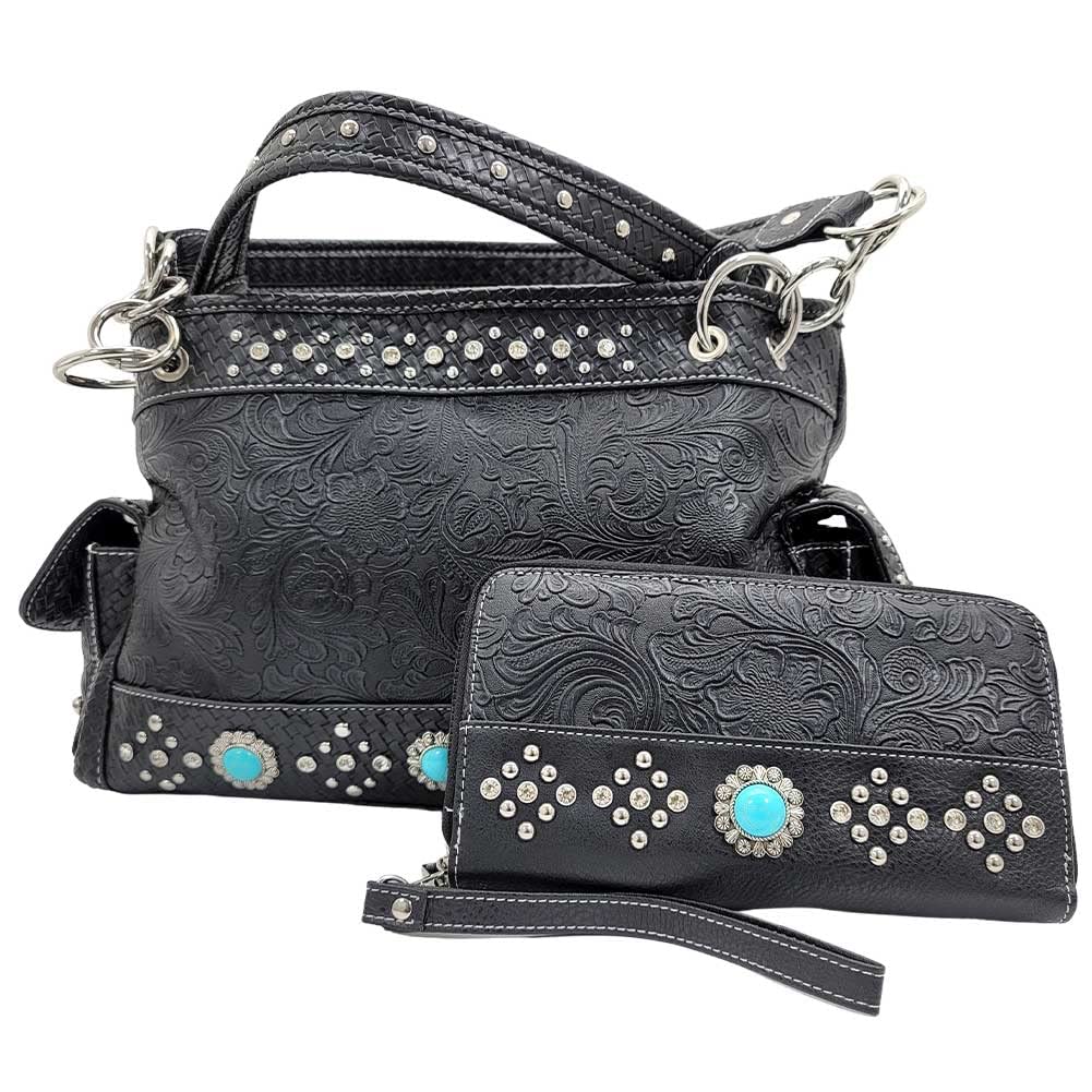 BHW Western Crossbody Purse for Women - Concealed Carry Satchel Handbag with Adjustable Strap - Perfect for Travel, Shopping & Everyday Use