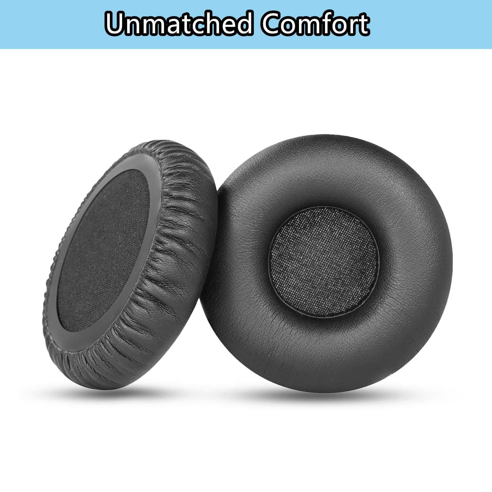 Logitech H820e H650e Wireless Headset Replacement Ear Pads - Premium Memory Foam Cushions for Enhanced Comfort (Compatible with USB PC Stereo Headsets) - Perfect for Office, Gaming & Call Center Use