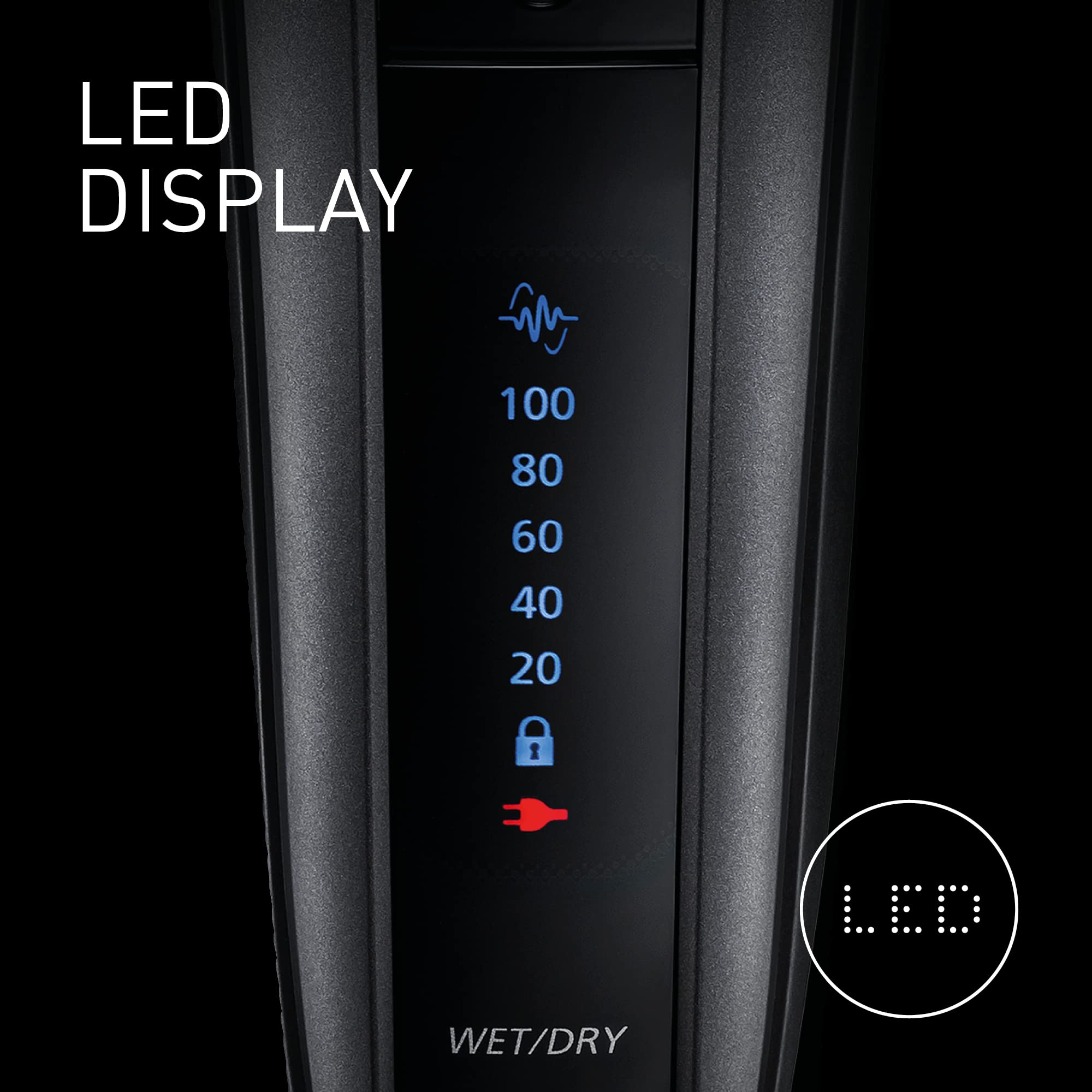 Panasonic ES-LV9U Premium 5-Blade Wet & Dry Electric Razor for Men - Black Shaver with Cleaning & Charging Station - Ultra Close & Comfortable Shave - UK 2-Pin Plug - Perfect for Travel, Home & Office Use