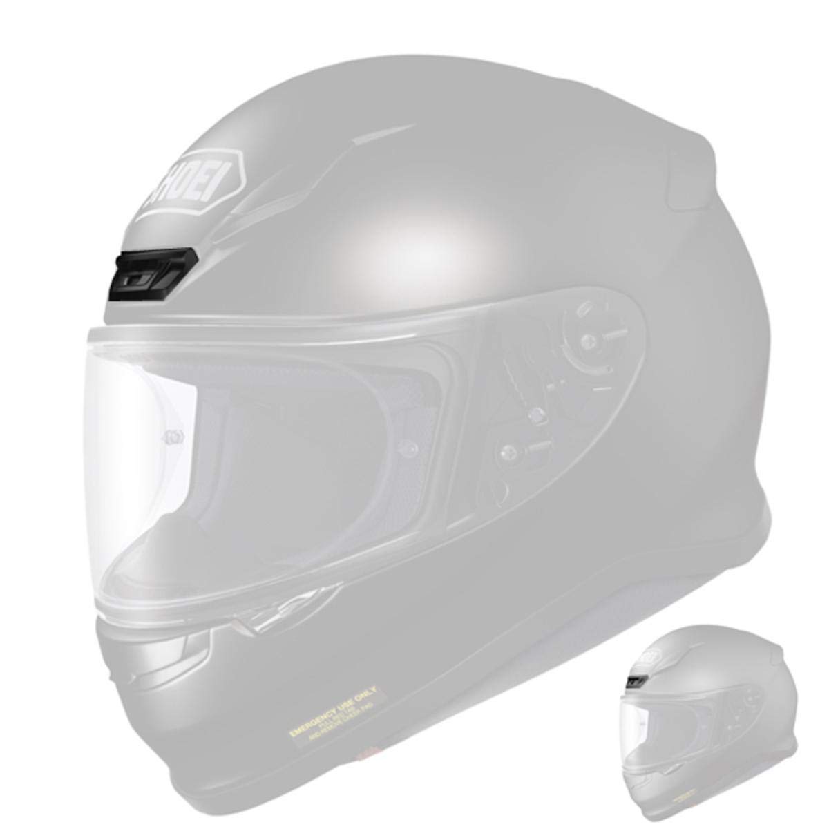 Shoei RF-1200 Front Air Intake Motorcycle Helmet Accessories - Matte Black/One Size | Premium Ventilation for Comfortable Riding | Perfect for Street Biking & Long-Distance Tours