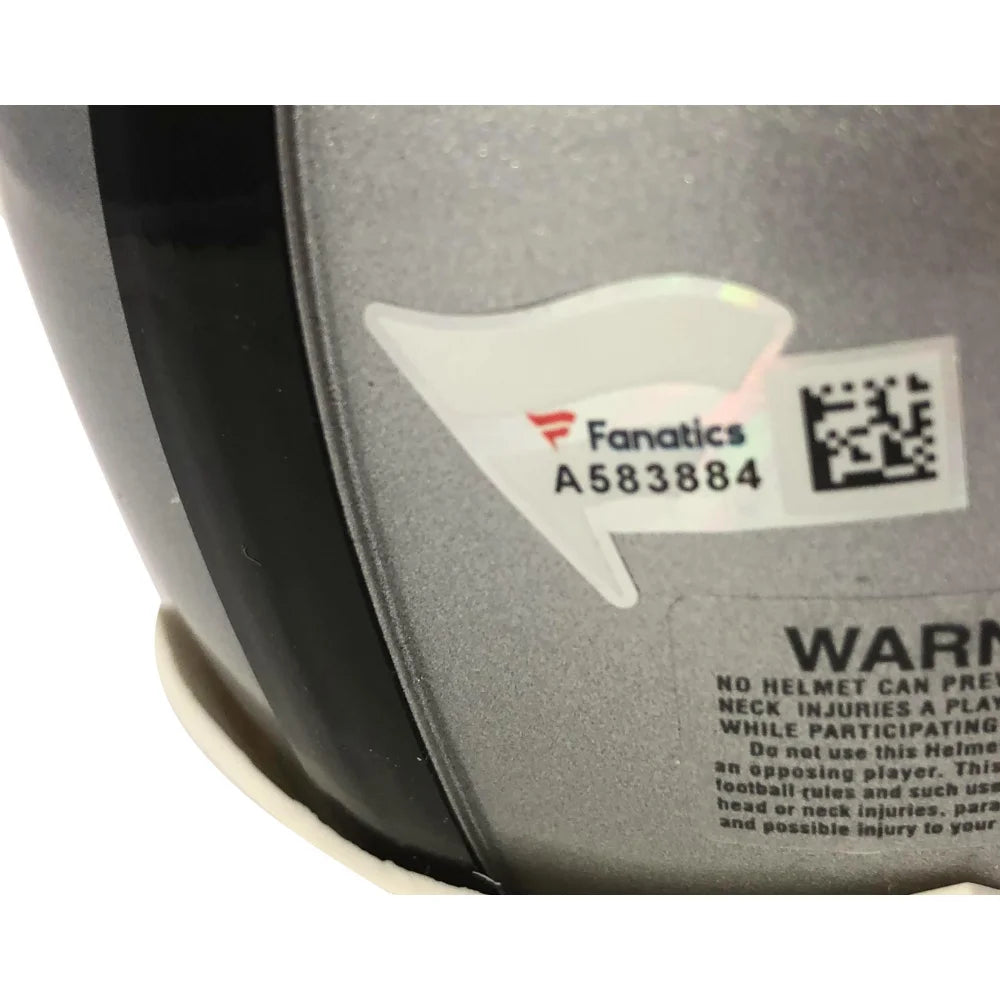 Marshawn Lynch Autographed Las Vegas Raiders Mini Helmet with Fanatics COA - Perfect for NFL Collectors and Raiders Fans Display