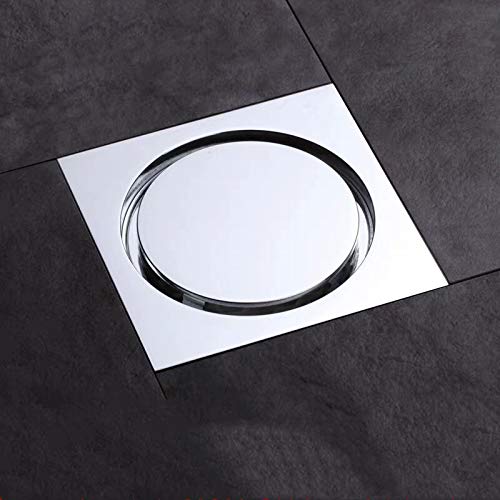 Premium Black Brass Pop Up Shower Floor Drain with Cover - Bathroom & Shower Room Push Down Drain Plug - Heavy Duty Waterproof Floor Drain for Home & Commercial Use (Color: A) - Ideal for Bathroom Renovation, Spa, and Wet Room Installation