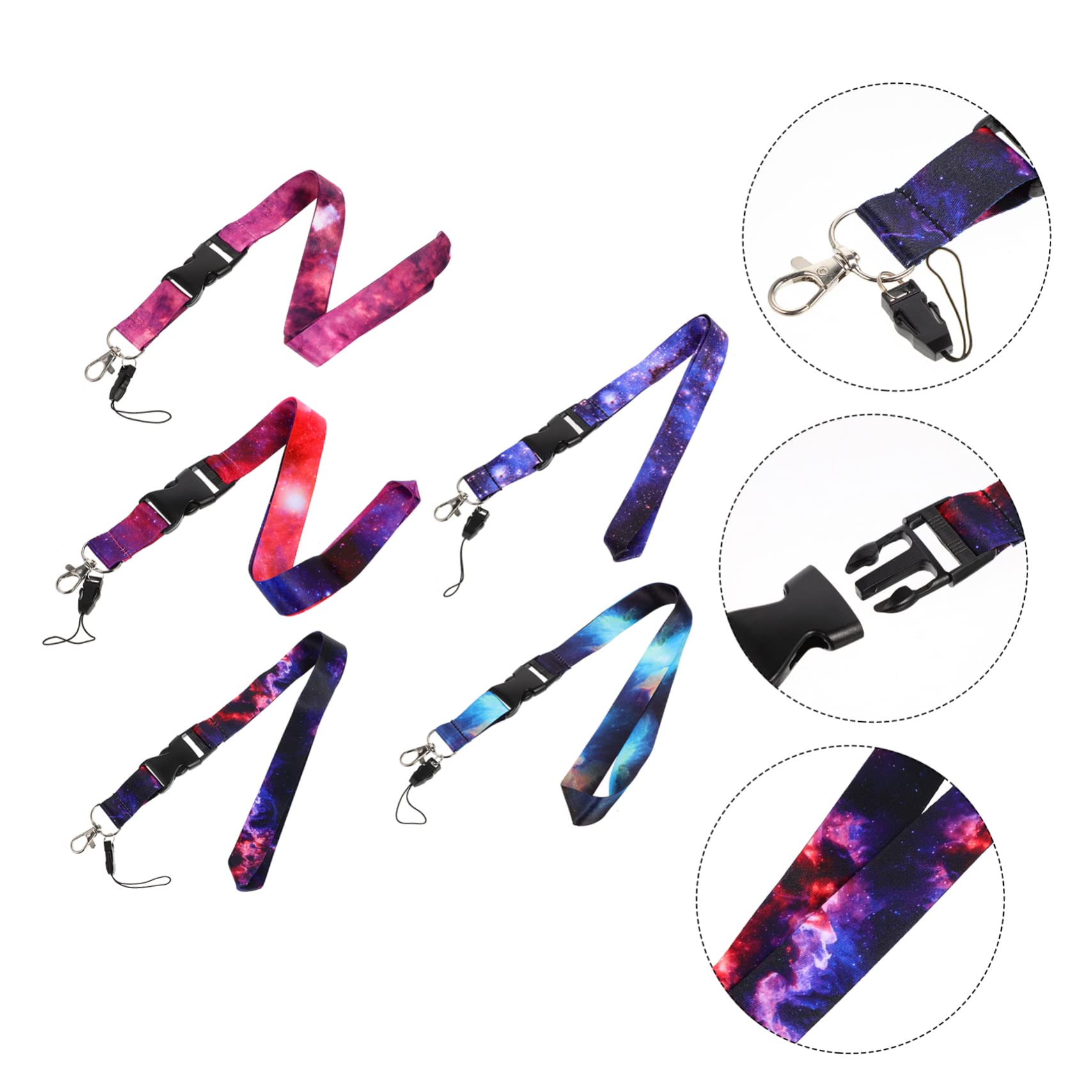 20 Pack ID Card Lanyards with Flashlight Keychain - Durable Polyester Phone Lanyard & Wrist Strap for Work, Events, and Security Accessories (Black) - Perfect for Office Badges, Conventions, and Nighttime Safety