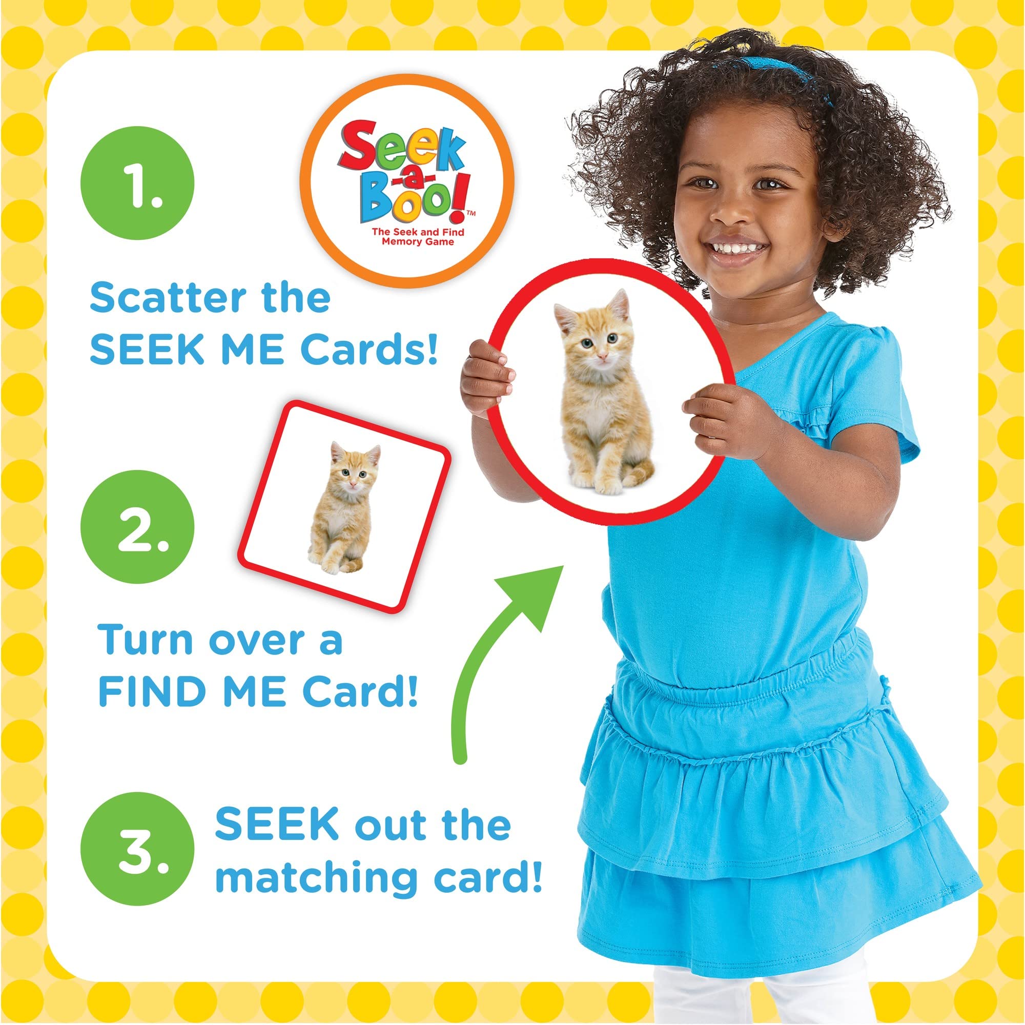 MindWare Seek-a-Boo Memory Matching Game for Toddlers - Educational Flash Cards for Kids Ages 1-3 - Fun Seek & Find Learning Activity for Preschool Classroom or Family Game Night