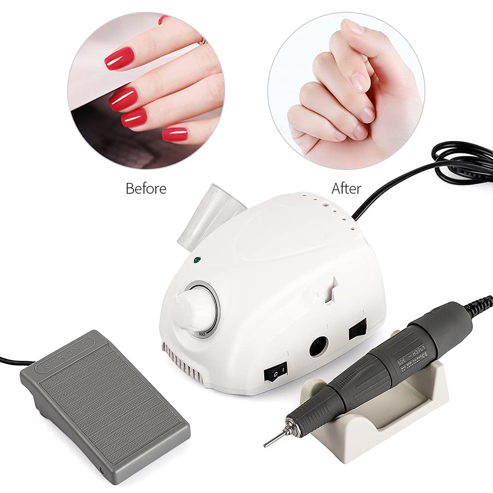 35,000RPM Electric Nail Drill Machine - Professional Manicure & Pedicure Tool for Salon & Home Use