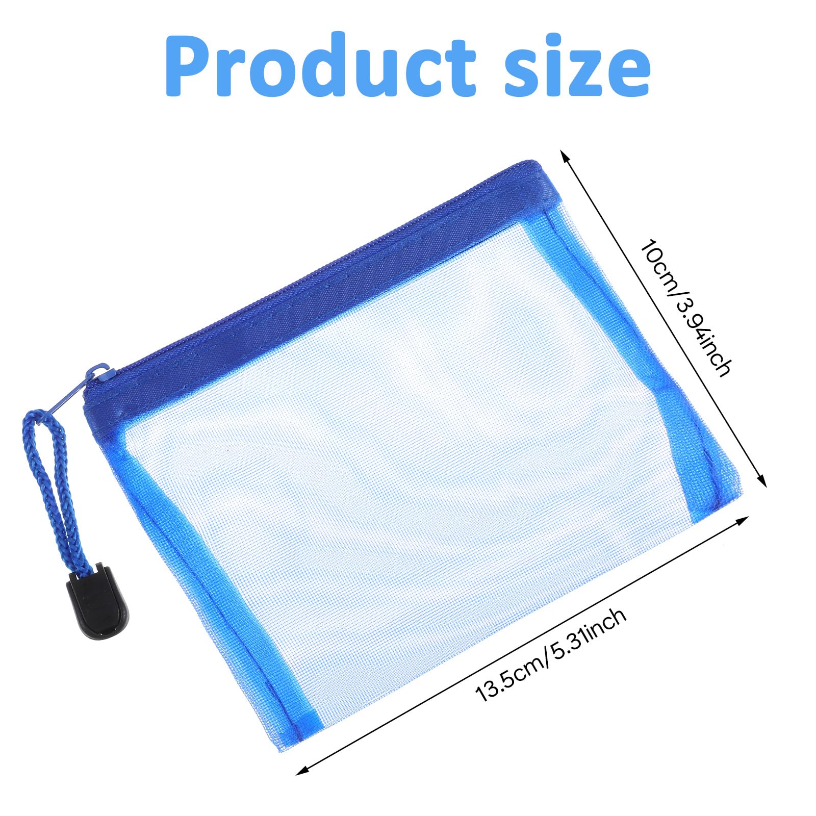 6-Piece Mini Zipper Pouch Set - Nylon Mesh Cosmetic Bags & Travel Organizers for Purse, Makeup, Pencils | Perfect for Daily Organization, Travel Essentials & On-the-Go Storage