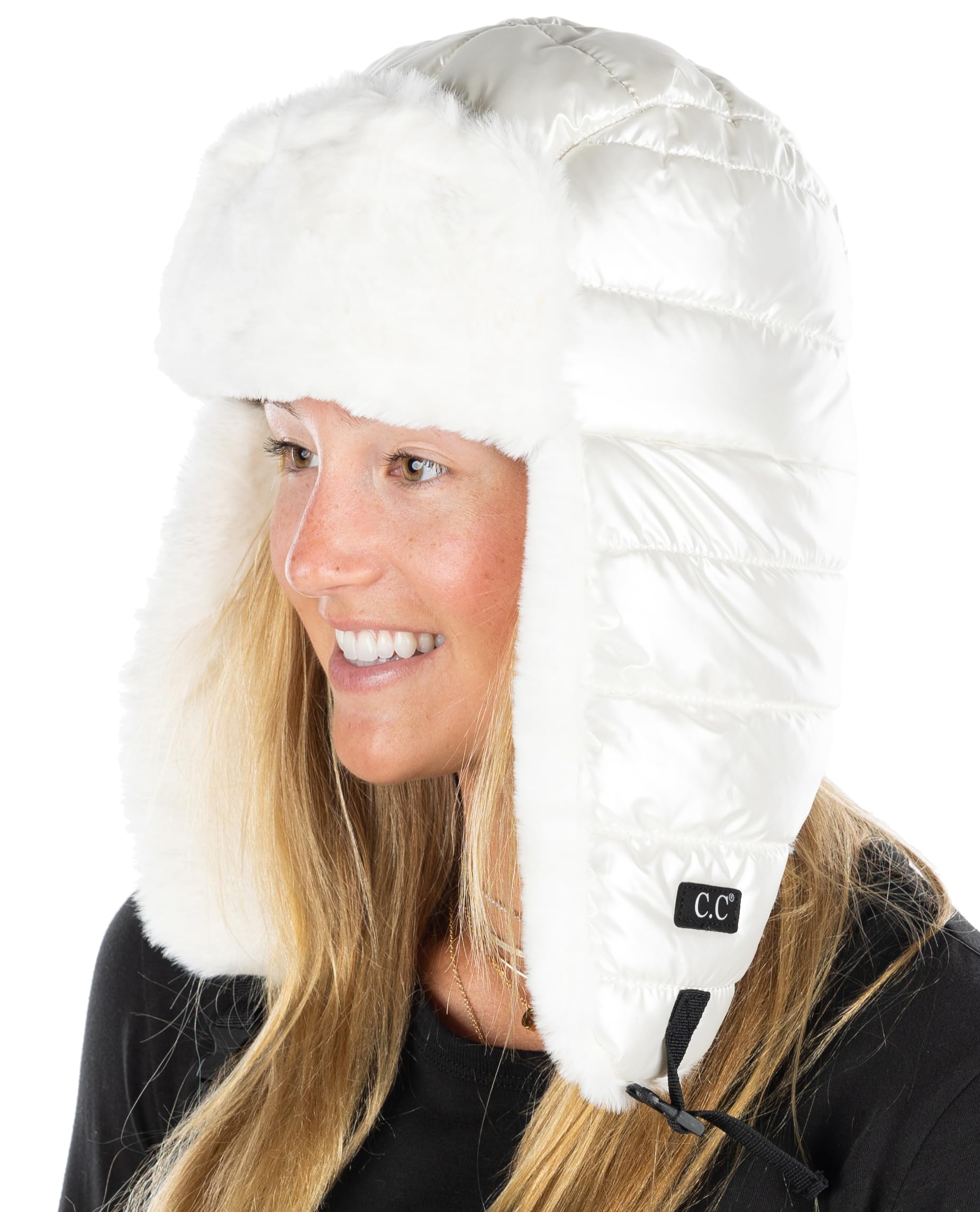 Women's Winter Hats - Warm Ushanka Bomber Puffer Trapper Hat with Earflaps for Skiing, Hunting & Cycling | Cozy Russian-Style Beanie for Cold Weather