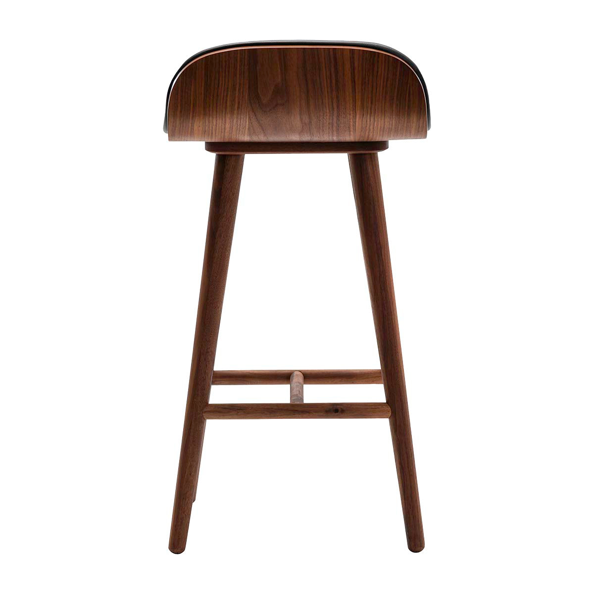 Premium Leather Bar Stool - Adjustable Height Modern Counter Stool with Backrest - Perfect for Kitchen Island, Home Bar & Dining Room Decor