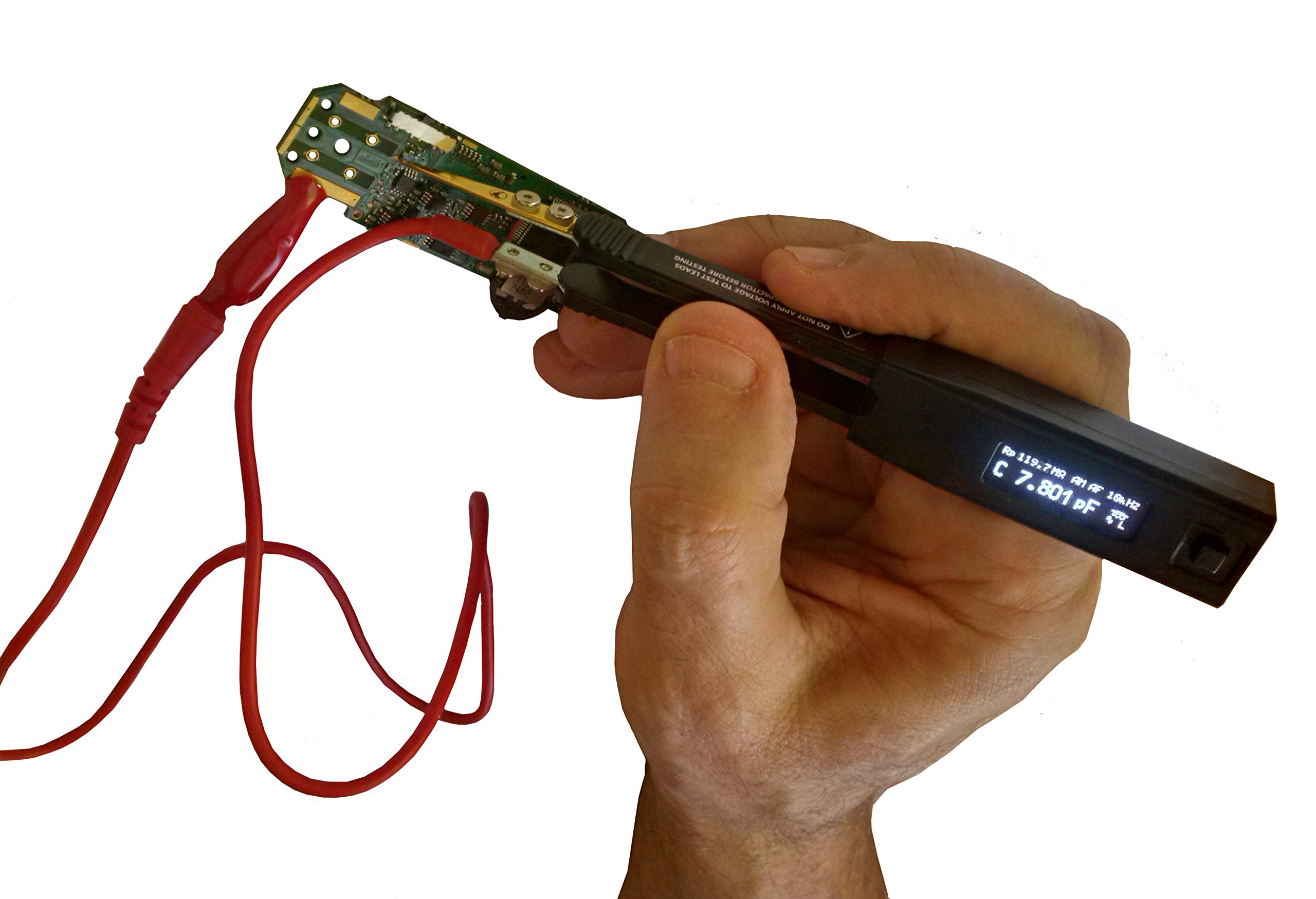 Kelvin 2-Wire Shielded Probe Connector for Smart Tweezers & LCR Meter - Digital Multimeter Accessory (Black) - Perfect for Precision Electronics Testing & Circuit Debugging