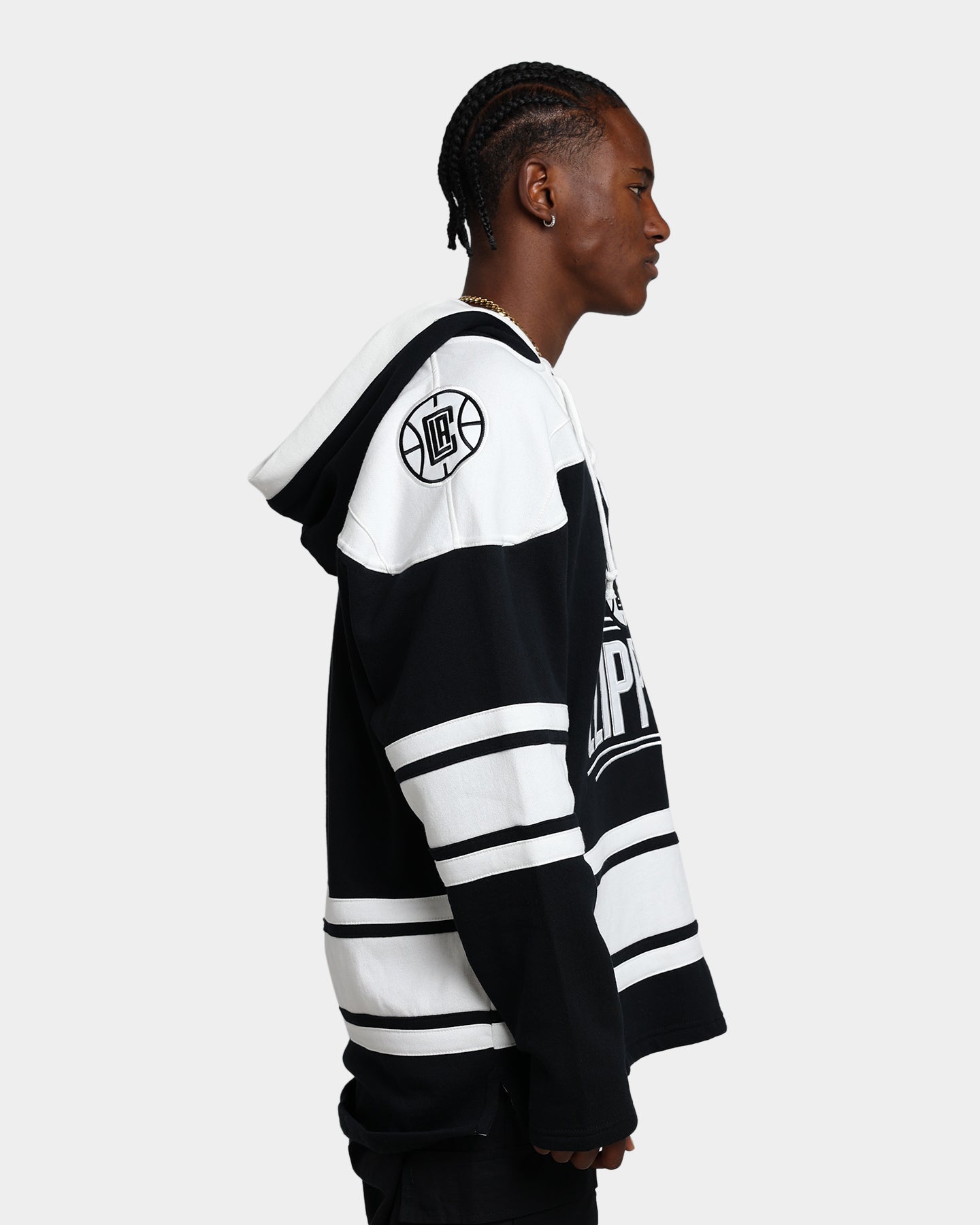 47 Brand LA Clippers Superior Lacer Hoodie - Jet Black NBA Fan Apparel for Men & Women | Perfect for Game Day, Streetwear & Casual Outfits