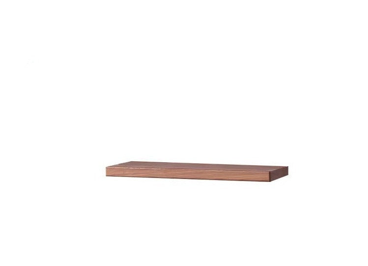 Solid Oak and Black Walnut Wood Wall Shelf - Handcrafted Rustic Floating Shelves for Living Room, Kitchen, Bathroom Decor | Durable Natural Wood Storage Solution for Home Organization