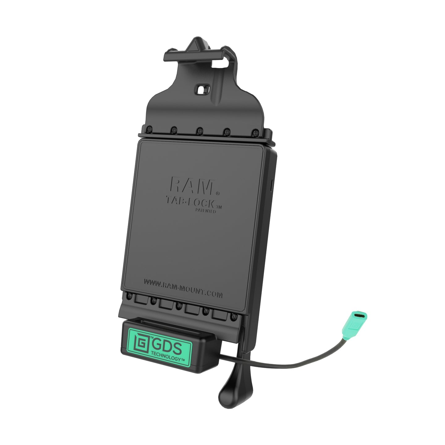 GDS® USB Type C 3.1 Car Mount Holder for Samsung Galaxy Tab A 8.4 & Tab A 8.0 (2019) - RAM GDS DOCKL V9 SAM67CU - Perfect for Road Trips & GPS Navigation