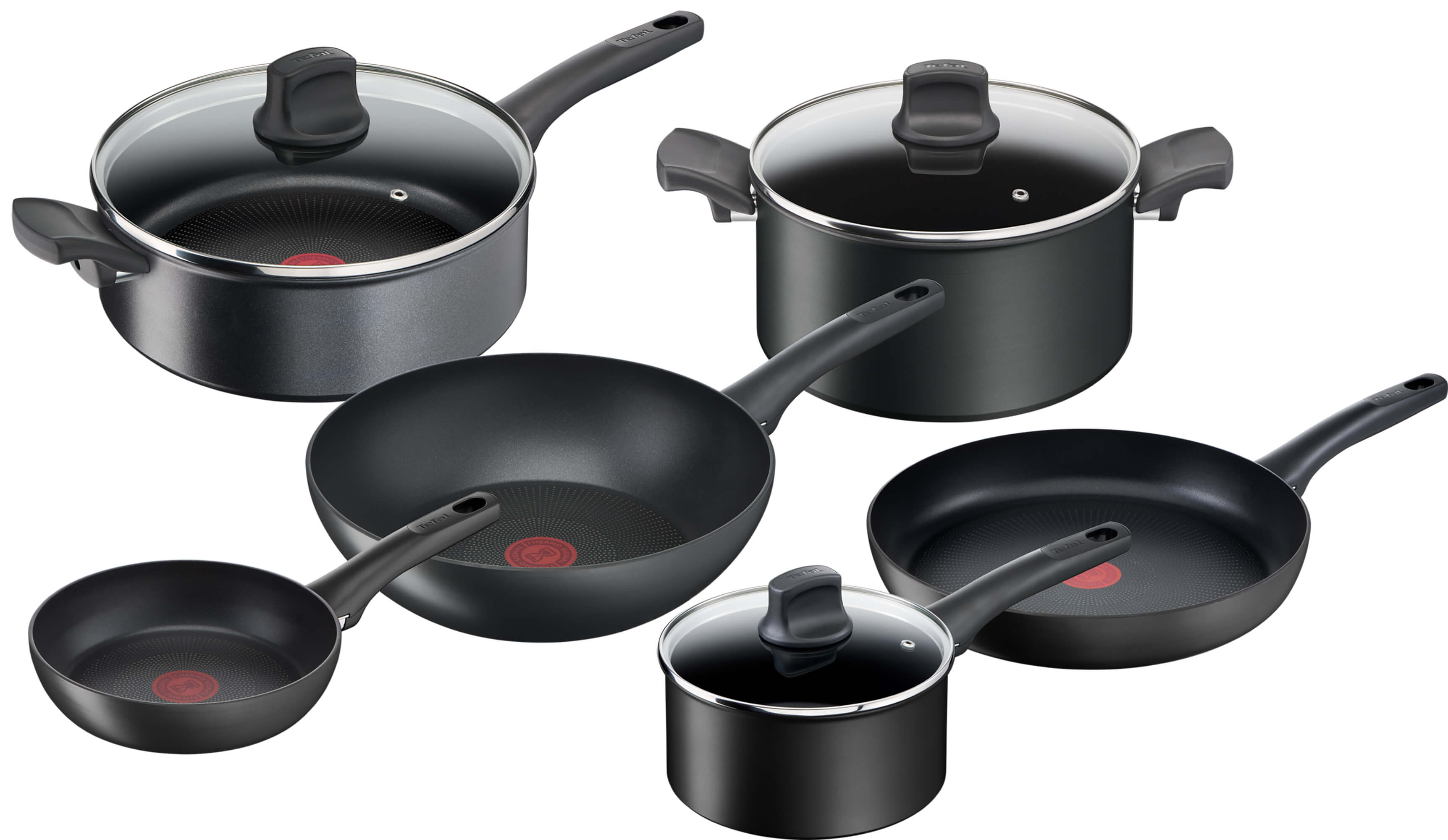 Tefal Ultimate Non Stick Induction 6-Piece Cookware Set - User Manual & FAQs | Durable Pots & Pans for Gas, Electric & Induction Stoves | Perfect for Frying, Boiling & Everyday Cooking