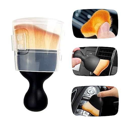 Premium Car Interior Cleaner Brush - Soft Bristle Detailing Brush for Dashboard, Seats & Vents - Multipurpose Auto Cleaning Tool for Cars, Trucks & SUVs - Perfect for Deep Cleaning & Dusting