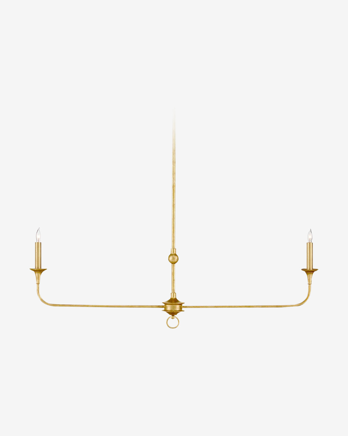 Modern Nottaway Linear Chandelier - Sleek LED Crystal Pendant Light Fixture for Dining Room, Kitchen Island & Living Room Decor