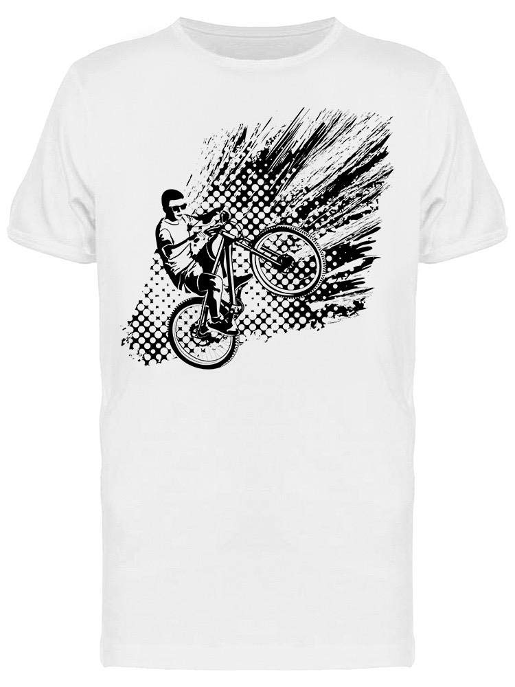 Smartprints Men's Bike Trick Graphic T-Shirt - Cool Cycling Design for Casual Wear & Outdoor Activities