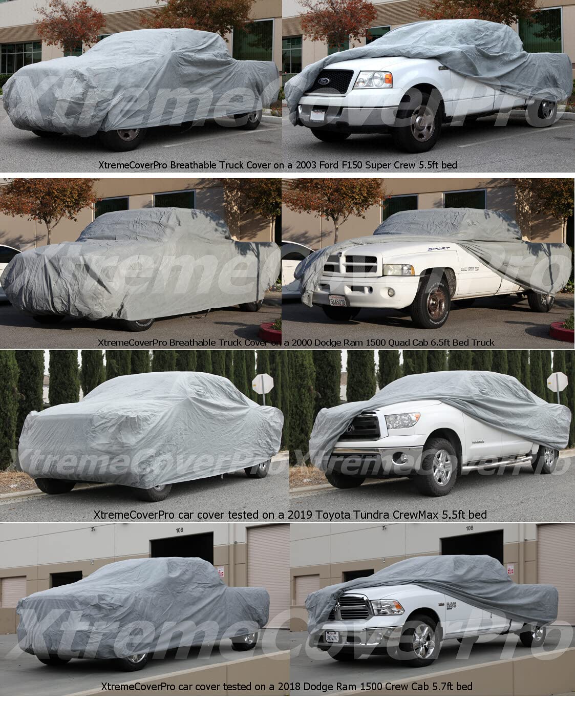 2024 Ford Ranger SuperCab 6FT Bed Truck Cover - XtremeCoverPro Gold Series Waterproof & UV Resistant Car Cover for 2019-2025 Models | All Weather Protection for Parking Outdoors & Long-Term Storage