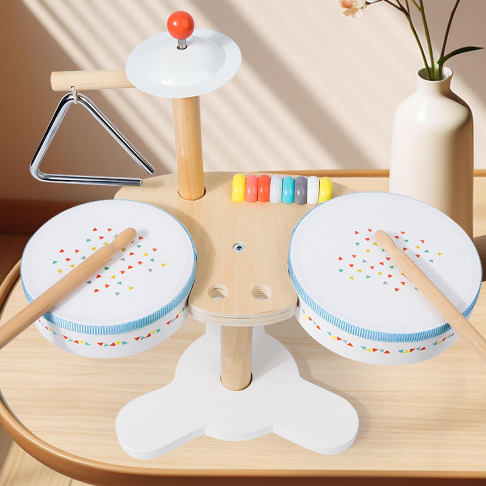 Best Kids Drum Set for Toddlers 1-3 Years - Musical Instruments & Educational Toys for Early Learning - Perfect for Indoor Play, Birthday Gifts & Preschool Music Development