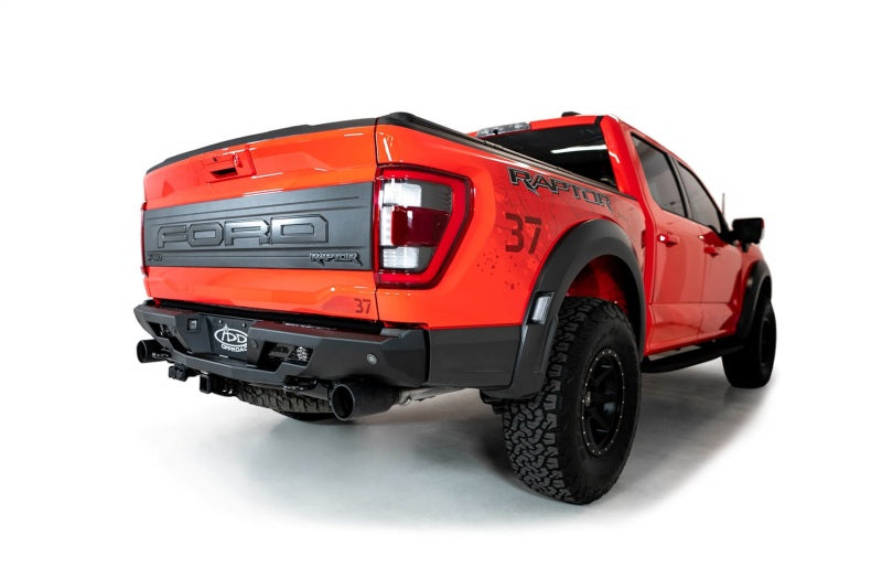 2022+ Ford Raptor Stealth Fighter R Bumper with 2 Cube Lights - Hammer Black | Heavy-Duty Off-Road Front Bumper for Ford F-150 Raptor | Perfect for Truck Enthusiasts & Off-Road Adventures