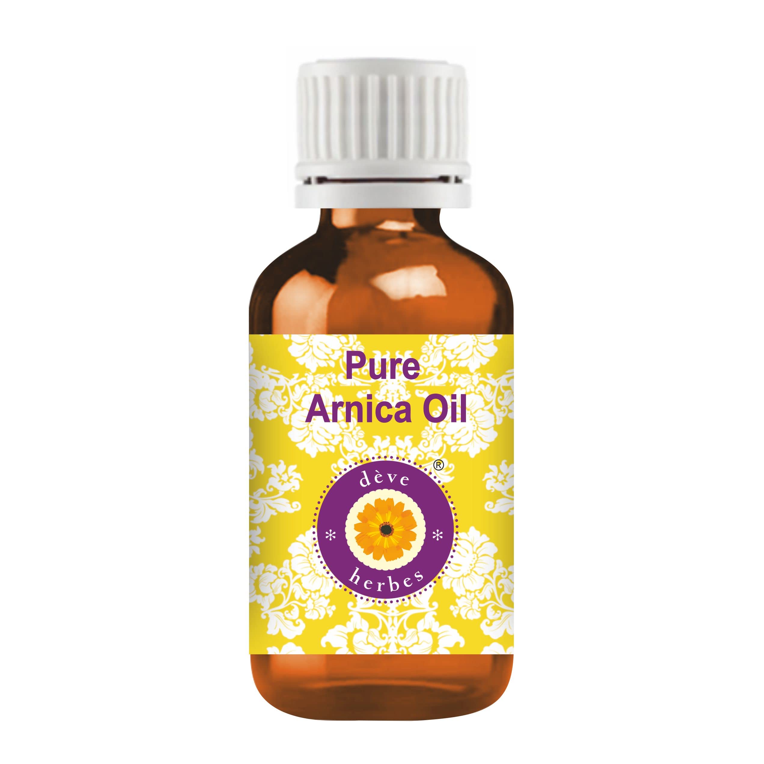 Pure Arnica Oil (Arnica montana) - 100% Natural Therapeutic Grade for Pain Relief, Bruises & Inflammation - 15ml Bottle - Perfect for Massage, Muscle Recovery & Skin Care